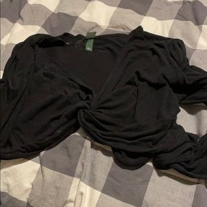 Black Wild Fable Crop Top